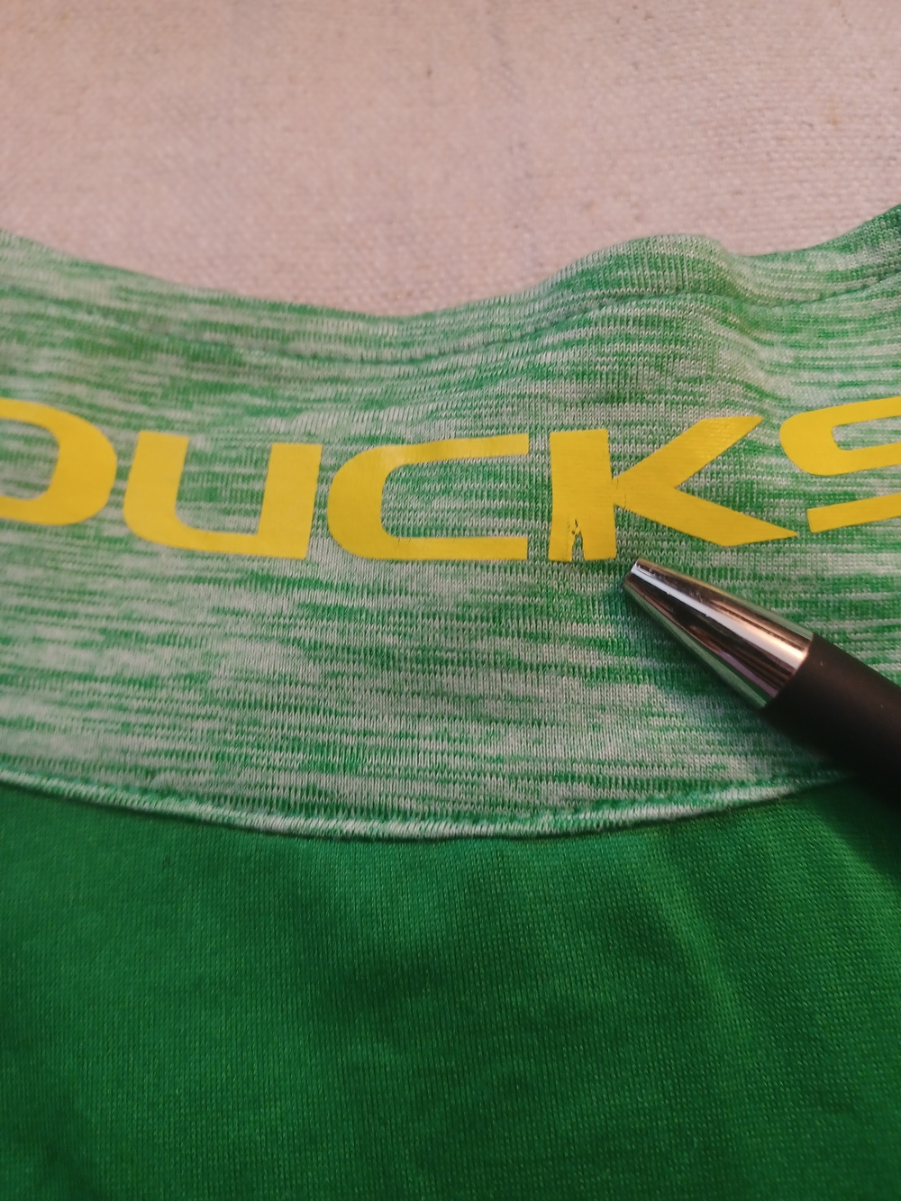 Oregon Ducks Green Quarter-Zip Performance Pullover Men's Size Medium - Picture 8 of 8
